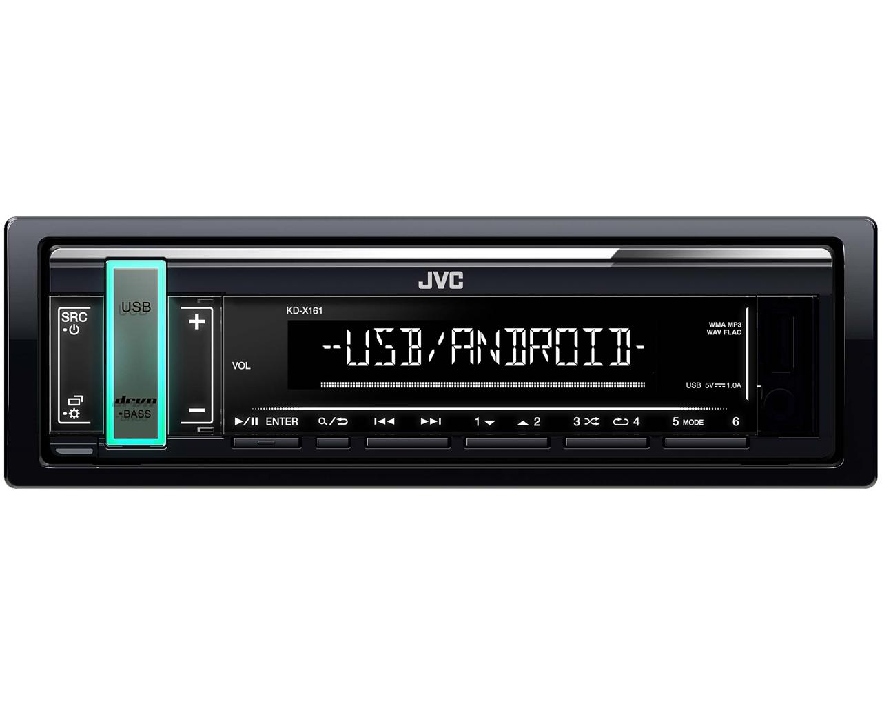 Автомагнитола MP3/USB/Android без CD-привода JVC KD-X161